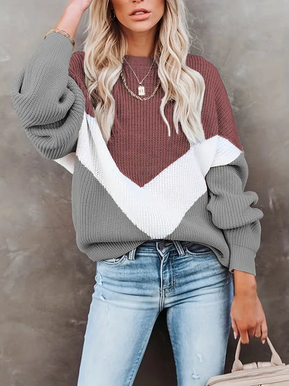 Talia | Crew Neck Pullover Sweater