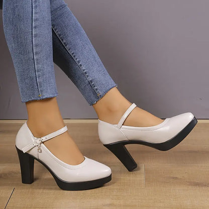 Claire™  | Beige Heels