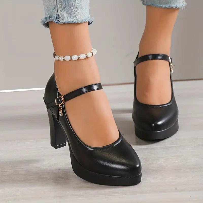 Claire™  | Black Heels