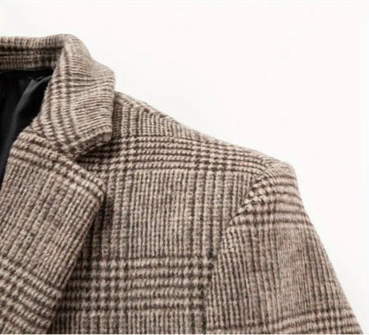 Covo | Long Men's Winter Coat Brown