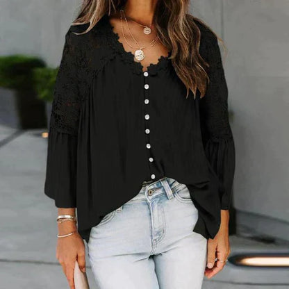 SARA - Floral Lace Blouse