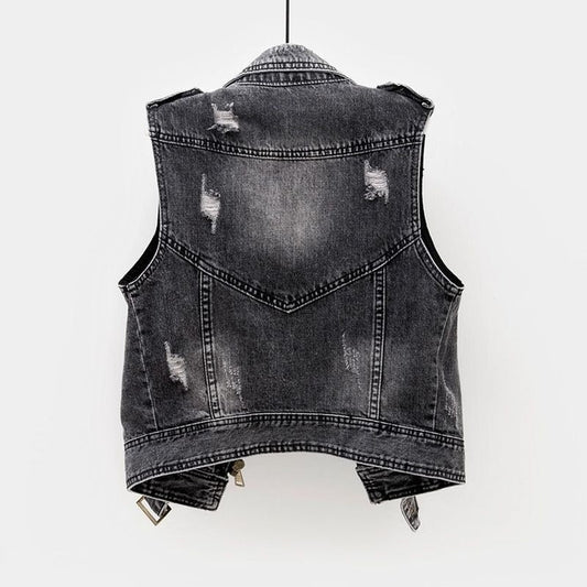 ABBEY - Women's Denim Waistcoat