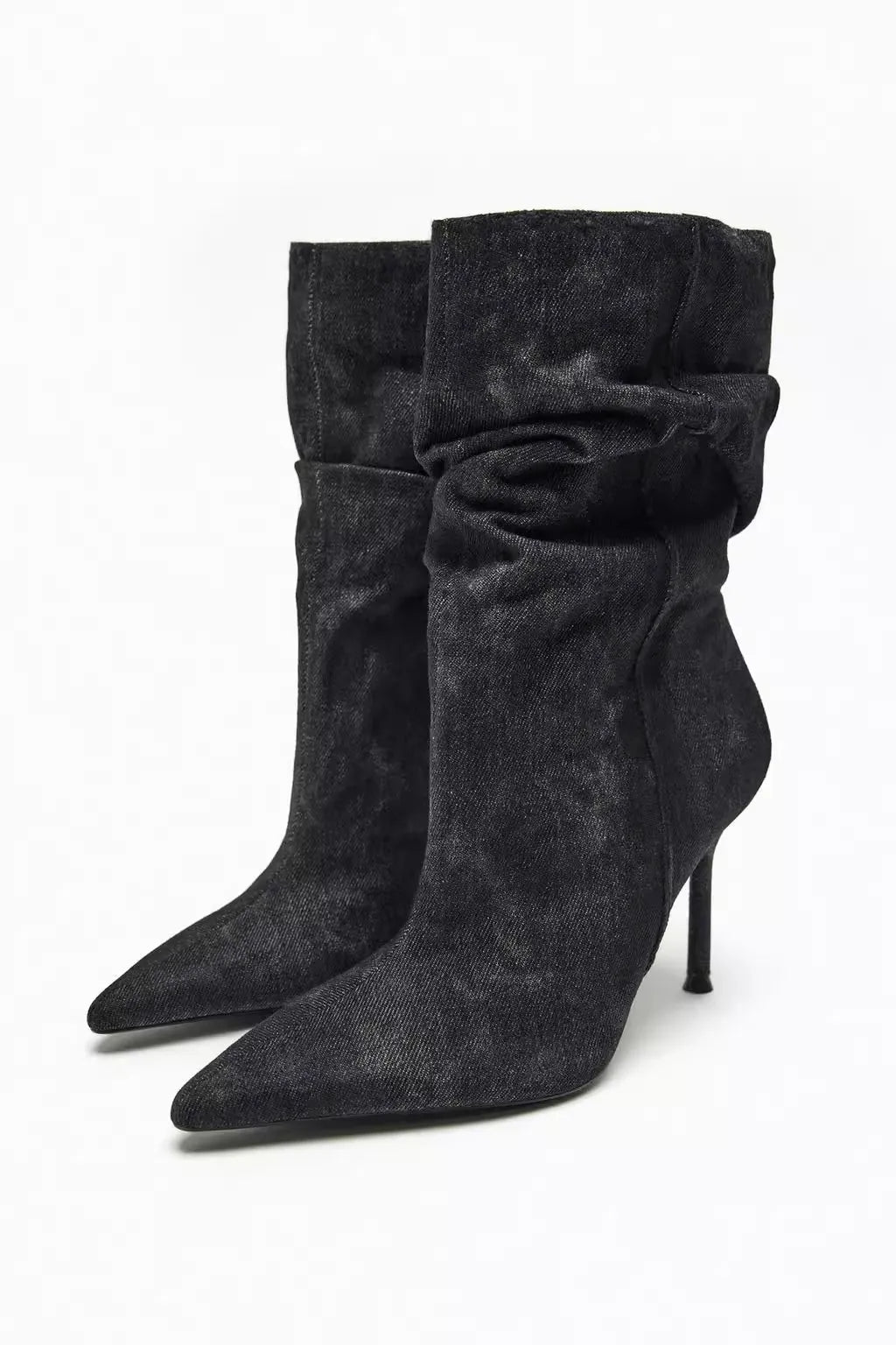 ELYCE - Denim High Heel Boots