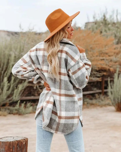 AKOSIA - Rustic Plaid Overshirt