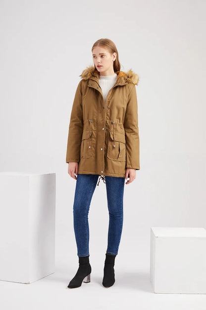 DARIA - Faux Fur Hooded Winter Parka