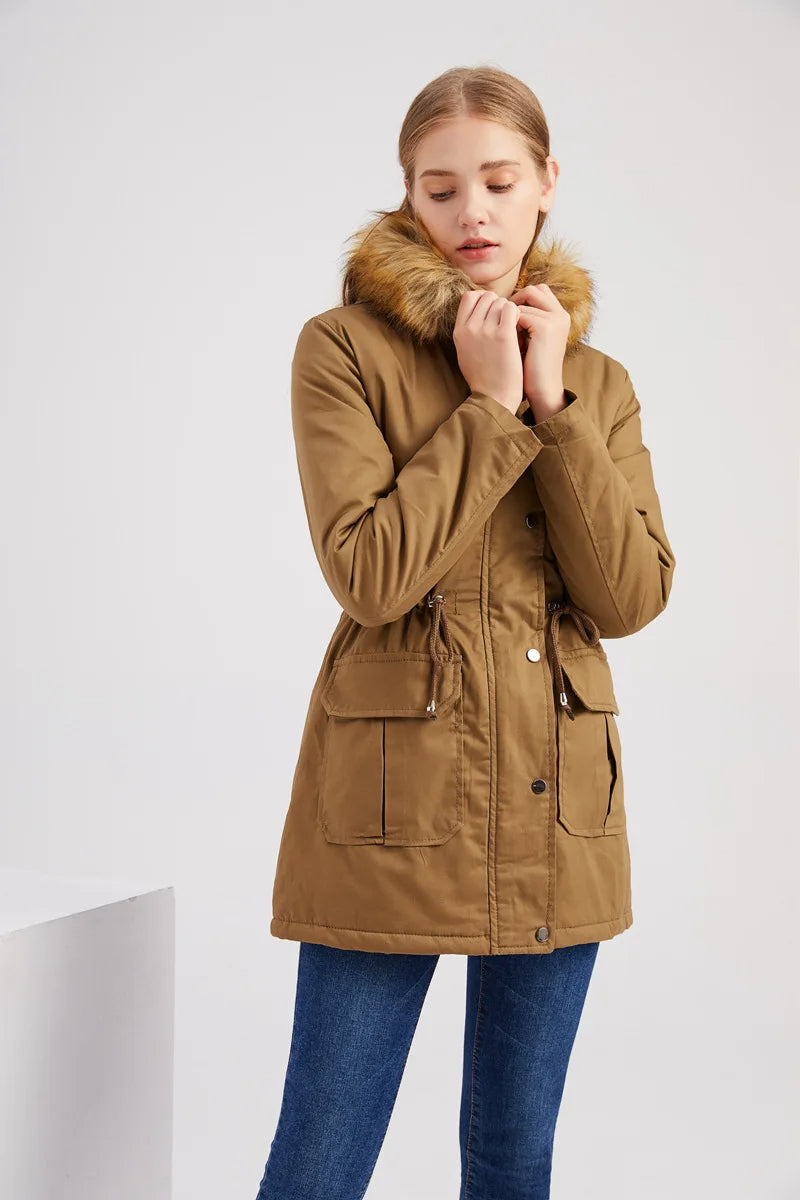 DARIA - Faux Fur Hooded Winter Parka