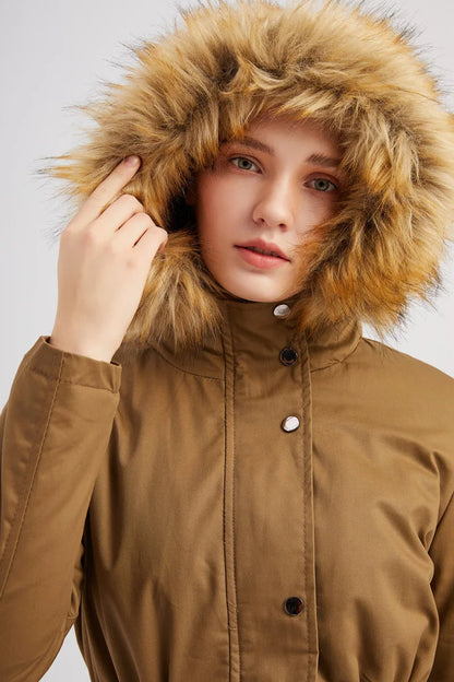 DARIA - Faux Fur Hooded Winter Parka