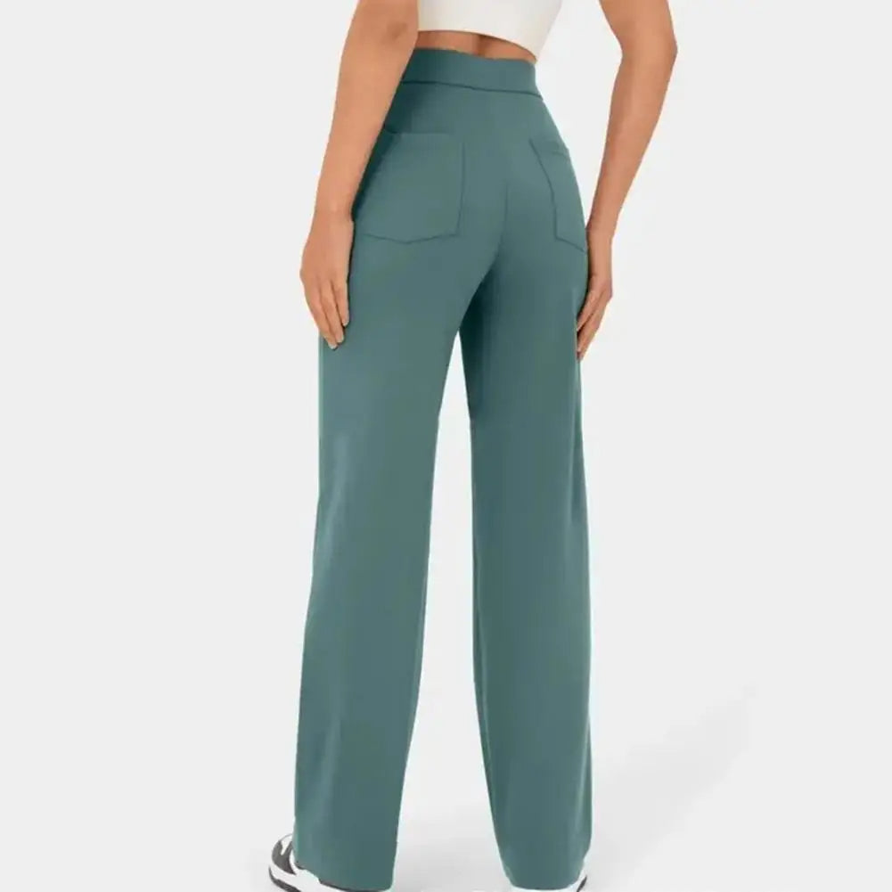 SKIBLE- Comfy High-Waist Wide Leg Stretch Trousers