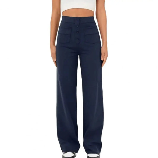 SKIBLE- Comfy High-Waist Wide Leg Stretch Trousers