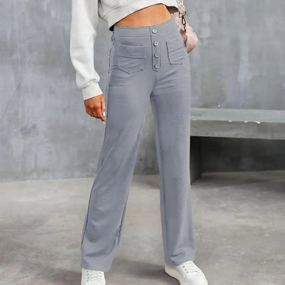 SKIBLE- Comfy High-Waist Wide Leg Stretch Trousers