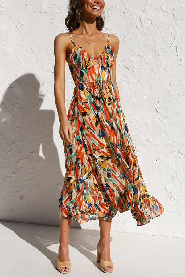 Thessaly | Colorful midi dress