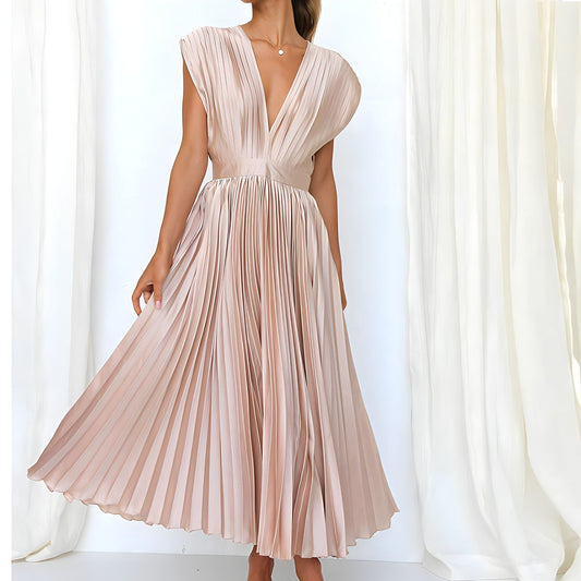 Sinead | Heavenly Elegance Sleeved Maxi Dress