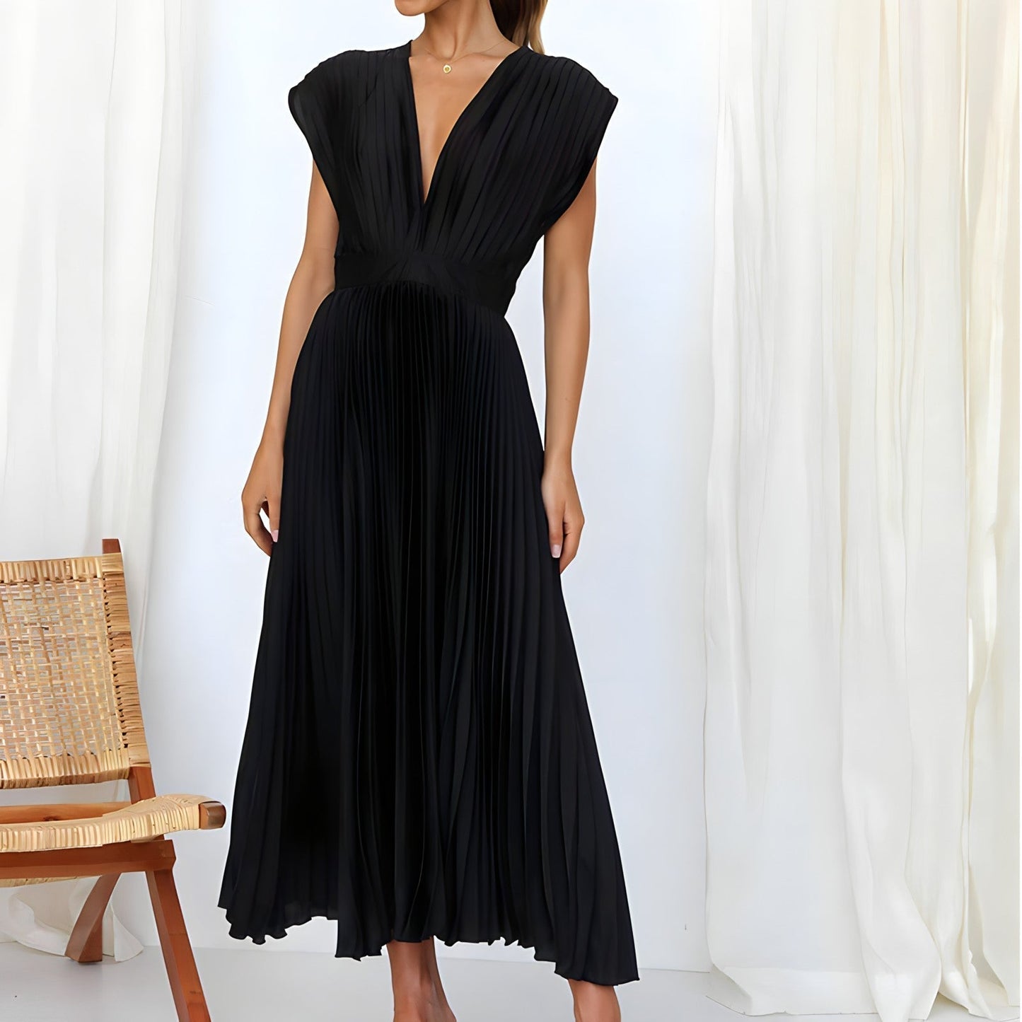 Sinead | Heavenly Elegance Sleeved Maxi Dress