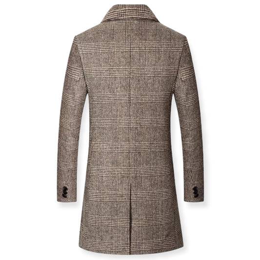 Covo | Long Men's Winter Coat Brown