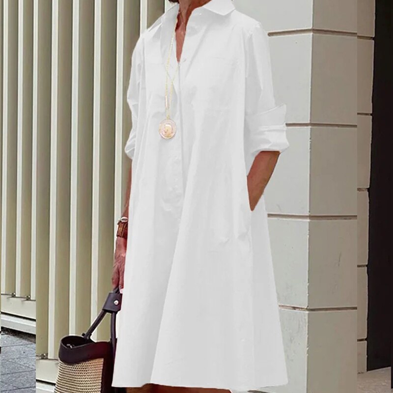 Ilythia | Casual summer dress with collar