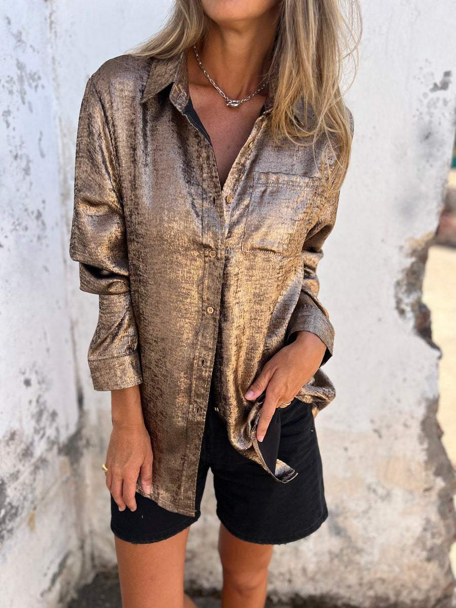 Mariam - Metallic Blouse