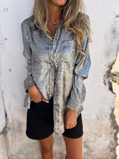 Mariam - Metallic Blouse