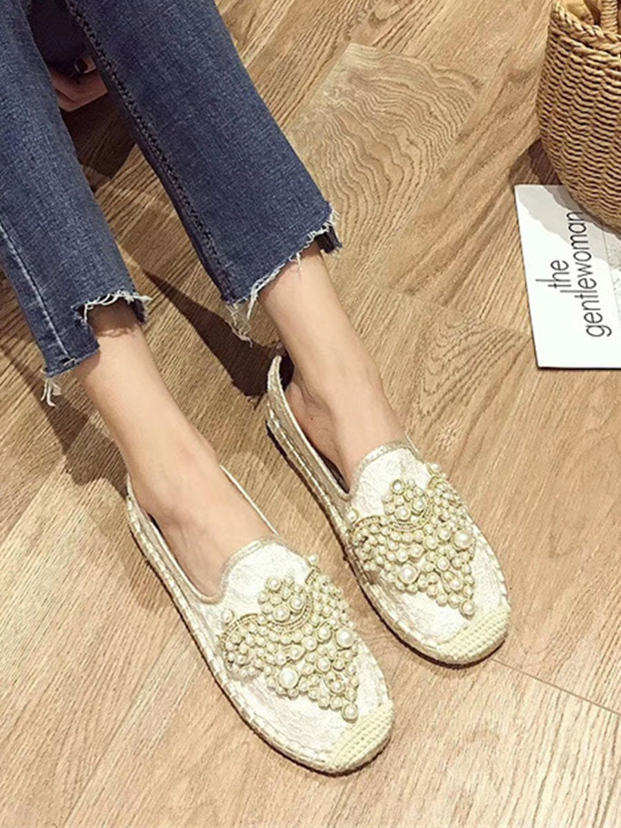 Women's Lace Hollow Loafers