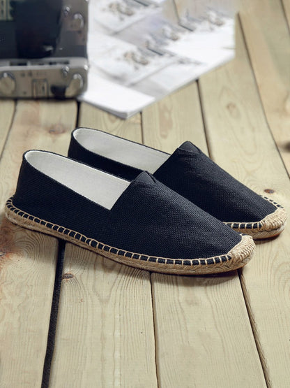 Women's Solid Color Canvas Espadrilles