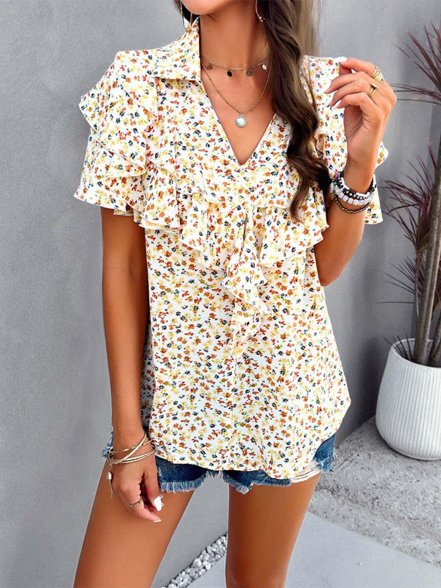 Women's Elegant Printed Tops