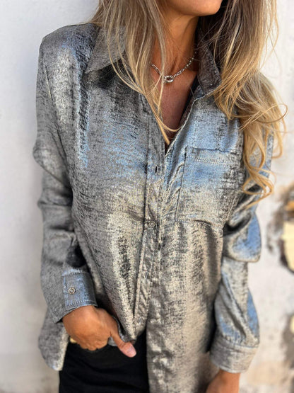 Mariam - Metallic Blouse