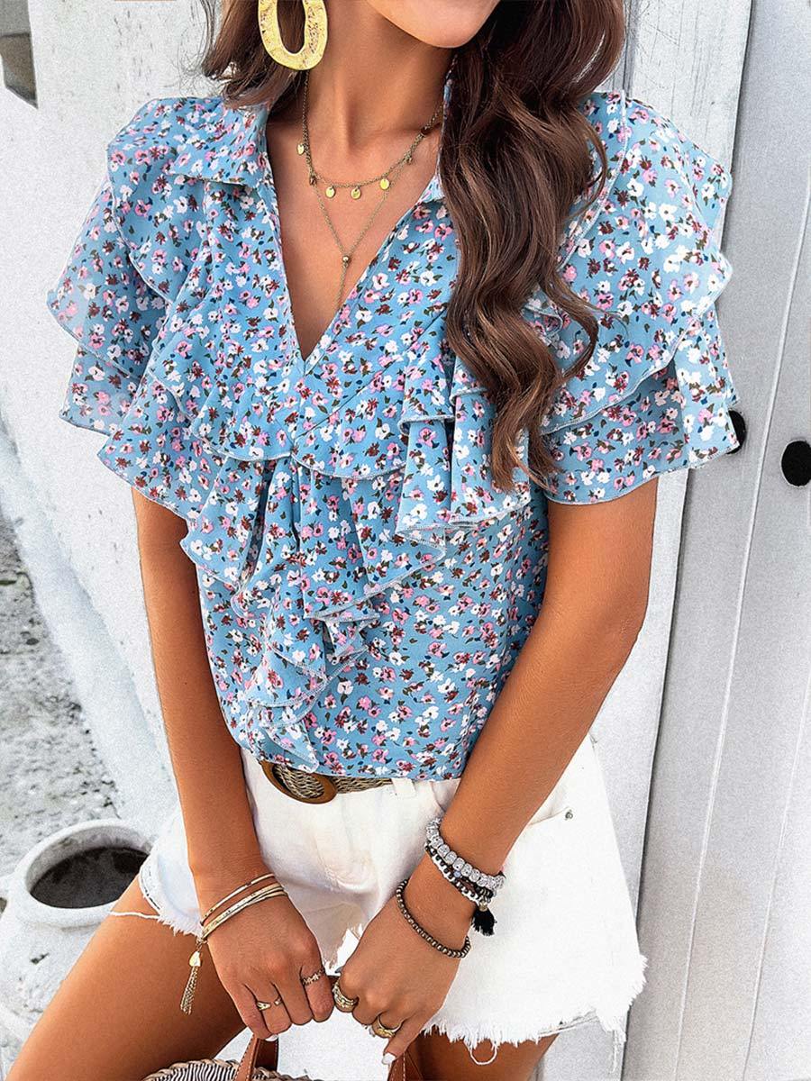 Women's Elegant Printed Tops