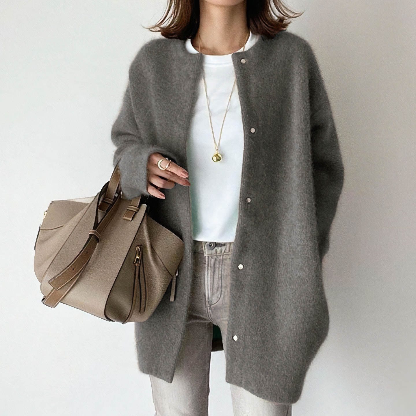 Chloe | Long Sleeved Buttoned Cardigan