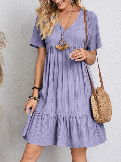 Juno | Wide V-neck Dress