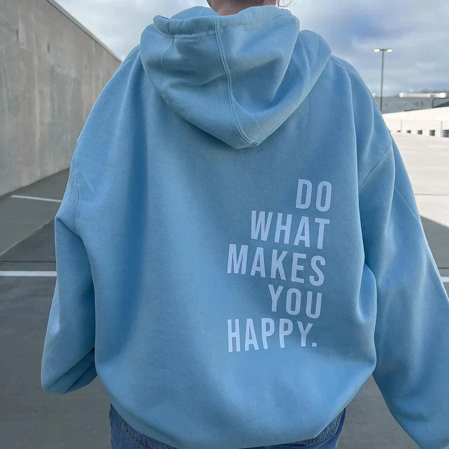 Faye -  Stylish Hoodie With Lettering