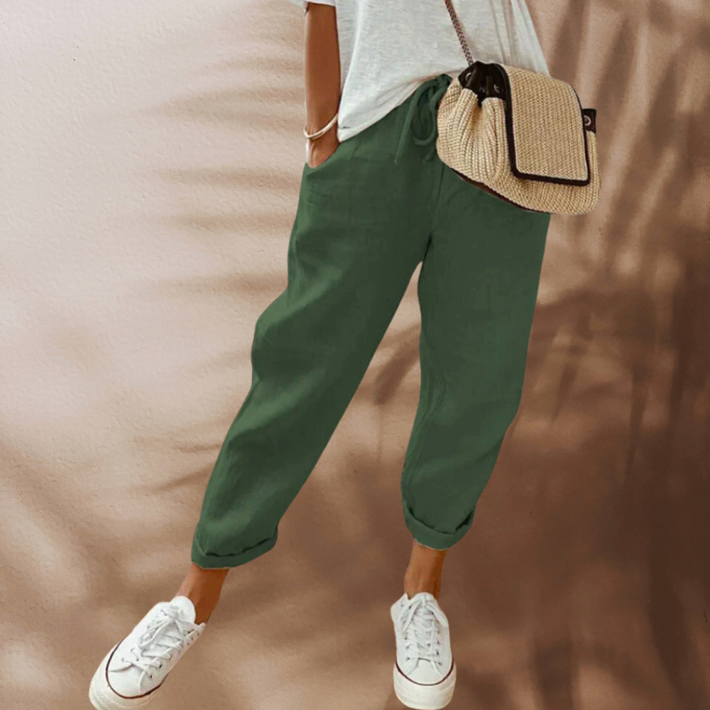 Bibi - Casual And Stylish Linen Pants