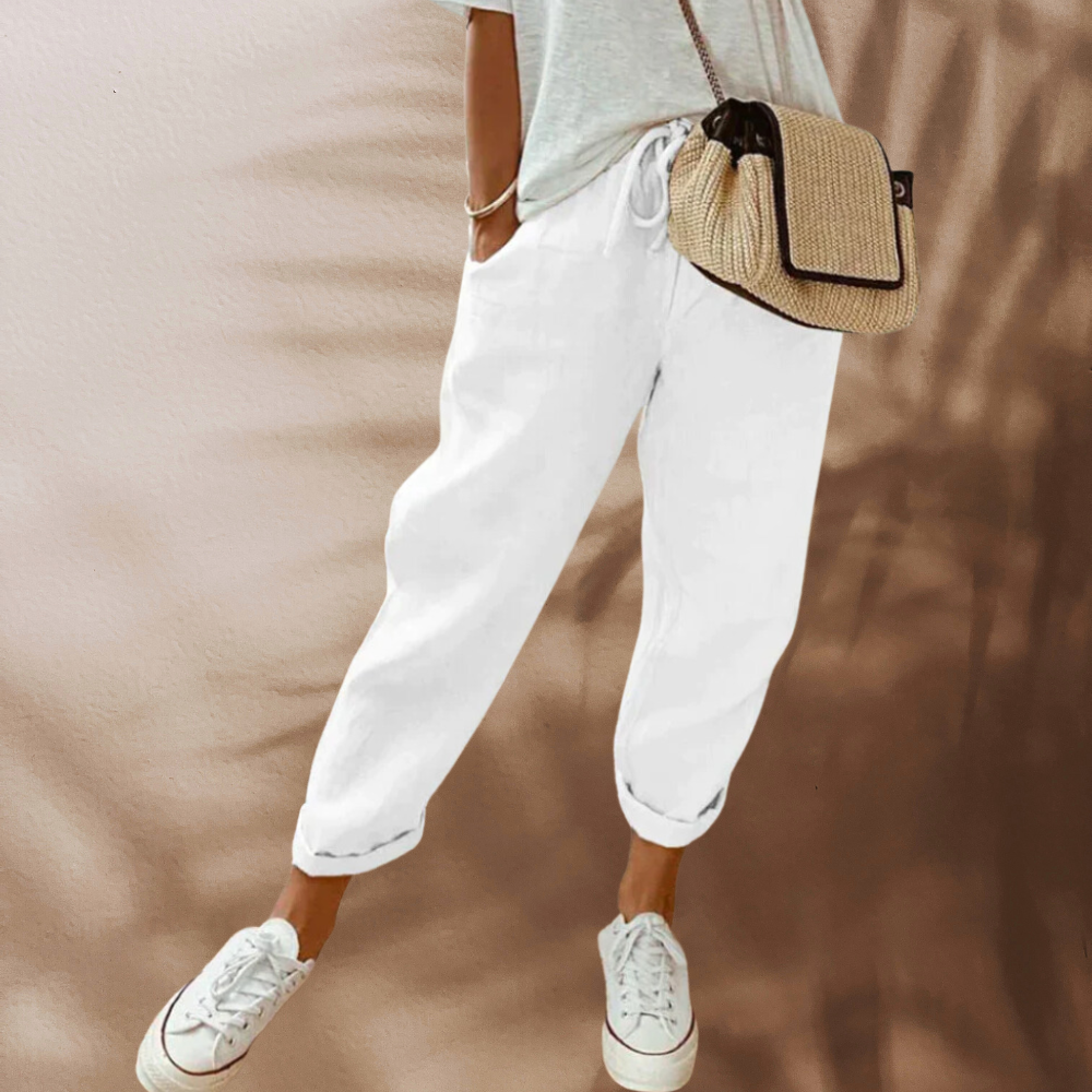 Bibi - Casual And Stylish Linen Pants