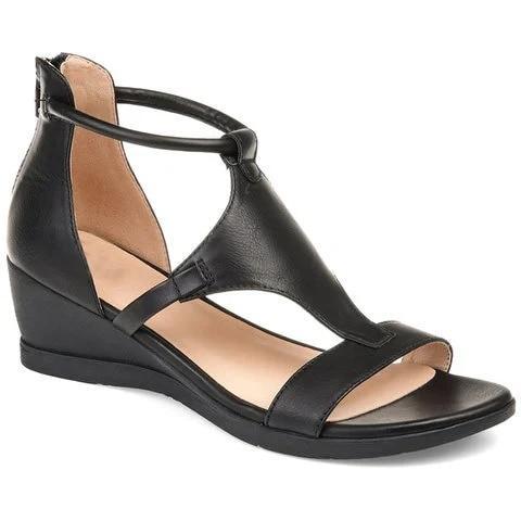 Ivonne - Beautiful And Super Comfortable Vintage Orthopaedic Leather Sandals With Heel