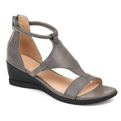 Ivonne - Beautiful And Super Comfortable Vintage Orthopaedic Leather Sandals With Heel